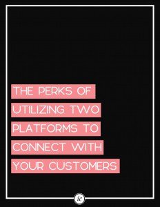 Using two different website platforms will help you bring in new customers. | Imperfect Concepts #blogging #smallbusiness #advice