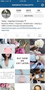 How to visually layout your product based company instagram. | Imperfect Concepts #socialmedia #instagram #blogging #advice