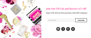How to style email newsletter opt in for your small business. | Imperfect Concepts