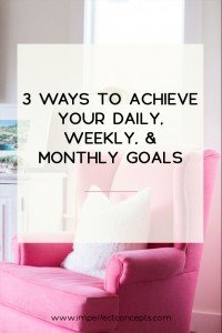 Breaking down how you can truly be intentional with achieving your goals for your small business. | Imperfect Concepts #goalsetting #blogging #smallbusiness