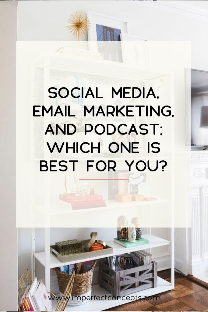 Breaking down which social media platform is best for your small business. | Imperfect Concepts #smallbiz #marketing #socialmedia