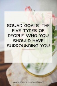 Breaking down the various types of people who must surround you for community to work in your small business. | Imperfect Concepts #squadgoals #business #blogging