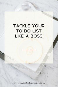 Learn why your to do list isn't working and how to fix it. | Imperfect Concepts #smallbusiness #blogging