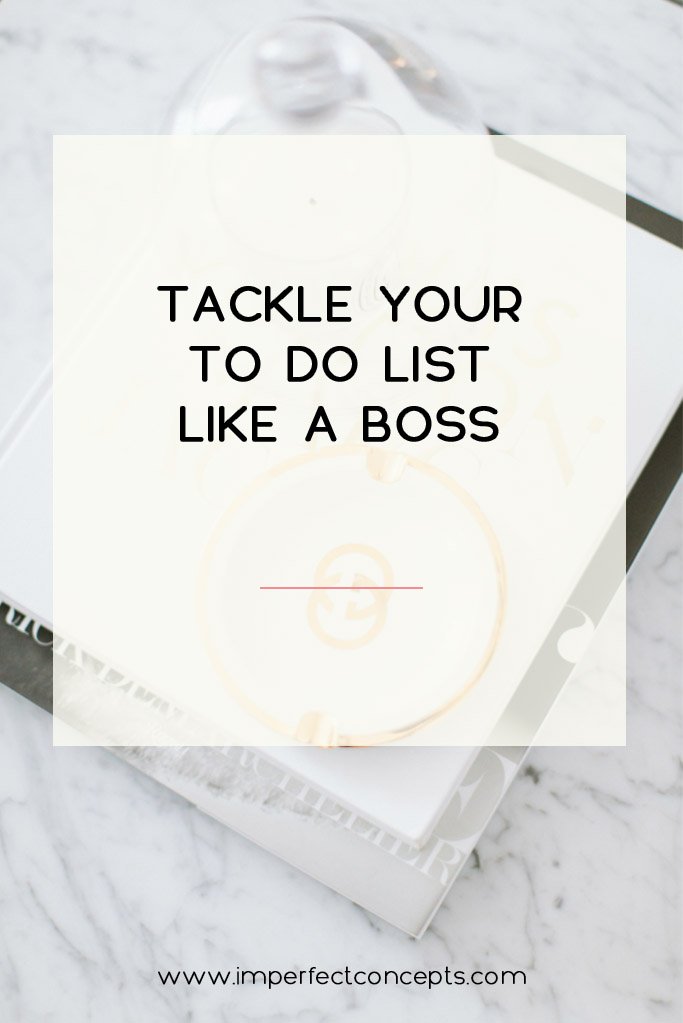Learn why your to do list isn't working and how to fix it. | Imperfect Concepts #smallbusiness #blogging