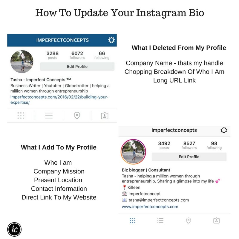 Insight on how to update and polish your business instagram account. | Imperfect Concepts