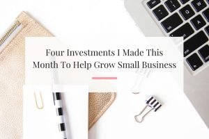 Learn why I invested money into Facebook ads, website themes and more to help grow my small business. | Imperfect Concepts