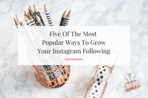 Outlining five of the best ways to grow your instagram followers. No credit card needed. | Imperfect Concepts